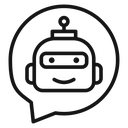 Chatbot speech bubble icon