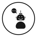 Chatbot speech bubble icon