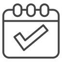 Check in calendar icon