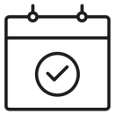 Check in calendar 2 icon