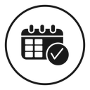 Check in calendar icon