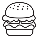 Cheese burger icon