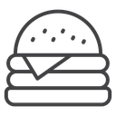 Cheese burger icon