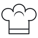 Chef hat 3 icon