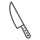 Chef Knife Black Outline icon