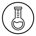 Chemical flask icon