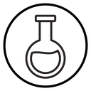 Chemical flask icon