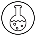 Chemical flask icon