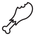 Chicken leg icon