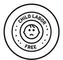Child labor free icon