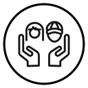 Child Protect Caring Hands icon