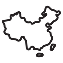 China map icon