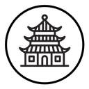Chinese temple icon