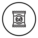Chips bag icon
