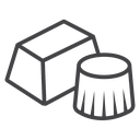 Chocolate Black Outline icon