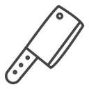 Chopper knife icon