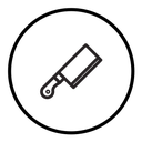 Chopper knife icon