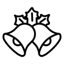 Christmas bells icon