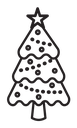 Christmas tree icon
