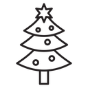 Christmas tree icon