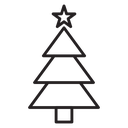 Christmas tree icon