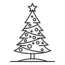 Christmas tree icon