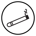 Cigarette Black Outline icon