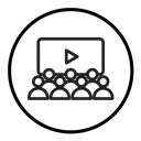 Cinema audience icon