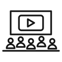 Cinema audience icon