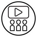 Cinema audience icon