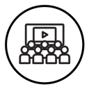 Cinema audience icon