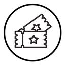 Cinema ticket icon