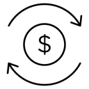 Circulation of money icon