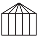 Circus tent icon