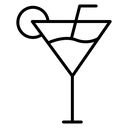 Citrus Glass Black Outline icon