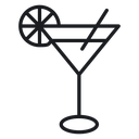 Citrus Martini glass icon