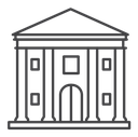 City hall building icon