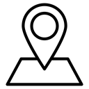 City Map Location Pin icon