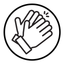 Clapping hand icon