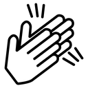 Clapping hands icon