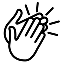 Clapping hands icon