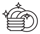 Clean dishes icon