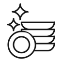 Clean dishes icon