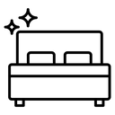 Clean Room Black Outline icon