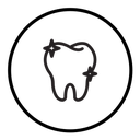 Clean tooth icon