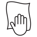 Cleaning cloth icon