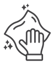 Cleaning cloth icon