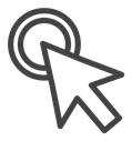 Click Black Outline icon