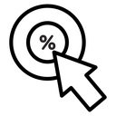 Click through rate icon