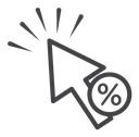 Click through rate icon